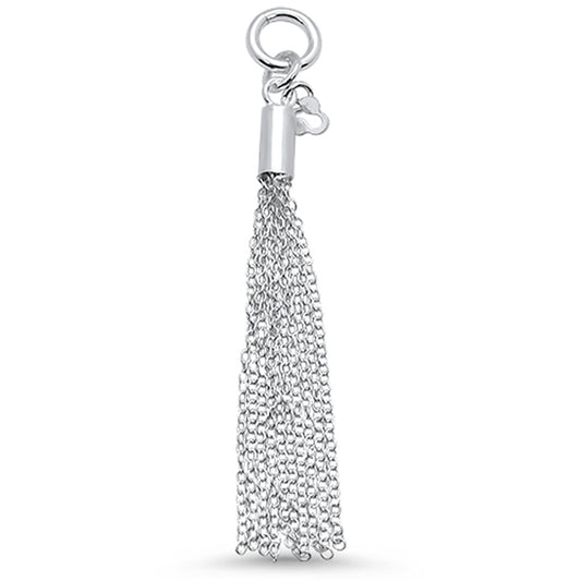 <span>CLOSEOUT! </span>New Design Plain Rolo Chain  .925 Sterling Silver Pendant