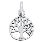 <span>CLOSEOUT! </span>Plain Tree of Life .925 Sterling Silver Pendant