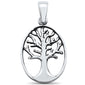 <span>CLOSEOUT! </span>Plain Tree Of Life .925 Sterling Silver Pendant