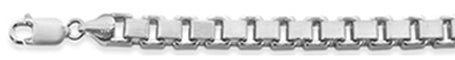 <span>CLOSEOUT 20% OFF! </span>400 6MM Square Box Chain .925  Solid Sterling Silver Sizes 8-28" NEW