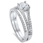 <span>CLOSEOUT! </span>Gorgeous 1.25Ct Round Cz Set .925 Sterling Silver Ring Sizes 5-10