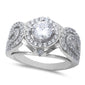 2Ct Halo Cz High Fashion .925 Sterling Silver Ring Sizes 6-9