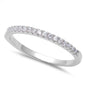Micro Pave Cz Band .925 Sterling Silver Ring Sizes 5-9