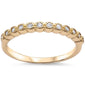 Yellow Gold Plated Cz  .925 Sterling Silver Ring Sizes 4-11