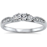 Cz Fashion Promise .925 Sterling Silver Ring