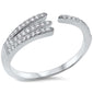 New Cubic Zirconia Design Fashion .925 Sterling Silver Ring Sizes 5-9