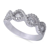 1/2 Ct New Design Fashion Engagement .925 Sterling Silver Ring