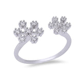 New Design Cubic Zirconia Fashion .925 Sterling Silver Ring Sizes 3-6