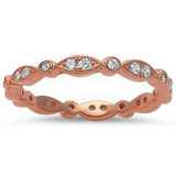 <span>CLOSEOUT!</span> Rose Gold Plated Wraparound All Seeing Eyes .925 Sterling Silver Band Ring Sizes 4-12