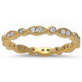  Yellow Gold Plated Wraparound All Seeing Eyes .925 Sterling Silver Band Ring Sizes 3-12