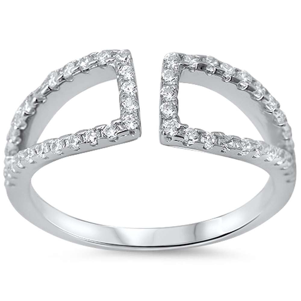 New Design Cz .925 Sterling Silver Ring sizes 5-10