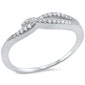 New Style Cz Infinity .925 Sterling Silver Ring sizes 5-10