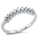New Design Cz .925 Sterling Silver Fashion Ring Sizes 4-10