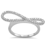 Cz Infinity .925 Sterling Silver Ring Sizes 4-10