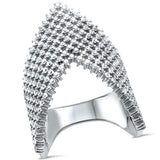 <span>CLOSEOUT!</span>New Sparkle White Cubic Zirconia .925 Sterling Silver Ring