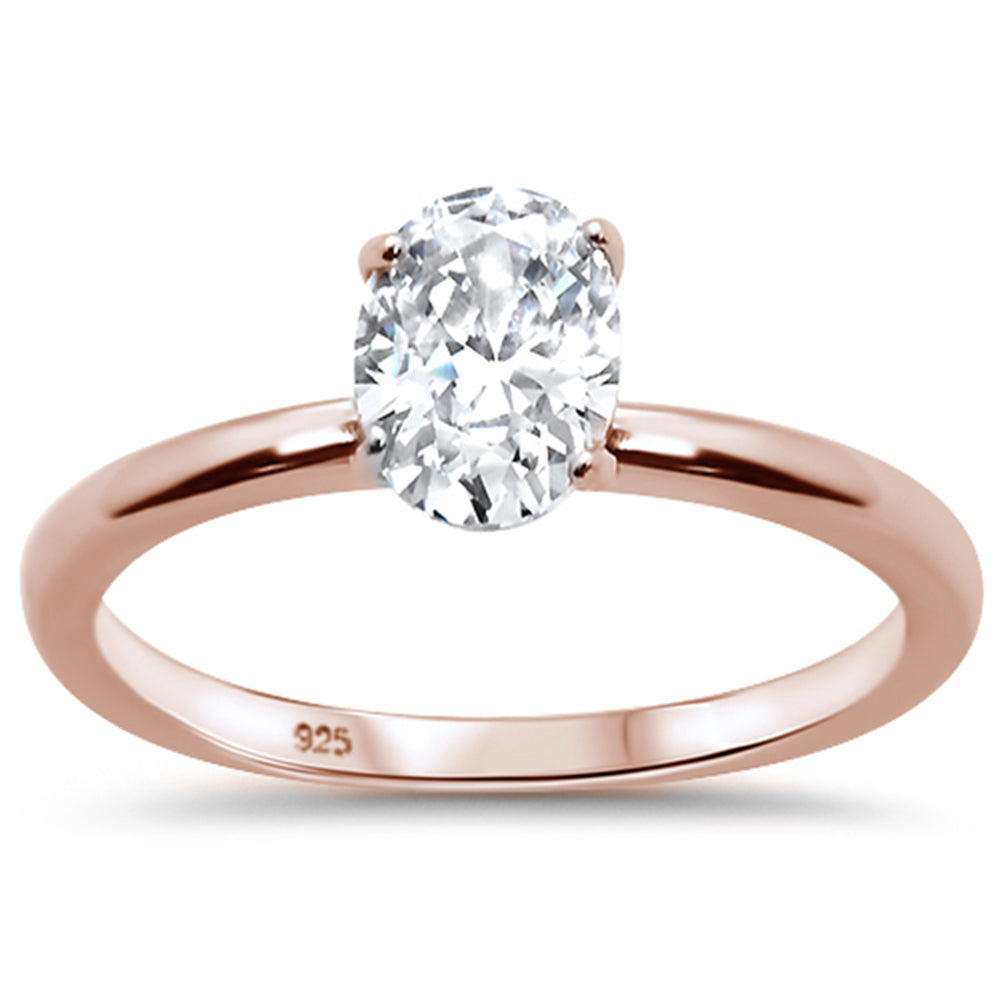 Cubic Zirconia Carat Rose Gold Oval Engagement Ring Sonara Jewelry