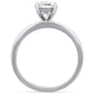2.00ct 9x7mm Oval Cubic Zirconia .925 Sterling Silver Solitaire Engagement Ring Sizes 4-10