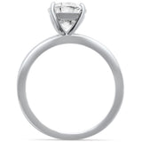 3.00ct 10x8mm Oval Cubic Zirconia .925 Sterling Silver Solitaire Engagement Ring Sizes 4-9