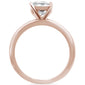 2.50ct 9x7mm Rose Gold Plated Radiant Cut Cubic Zirconia .925 Sterling Silver Solitaire Engagement RingSizes 4-9