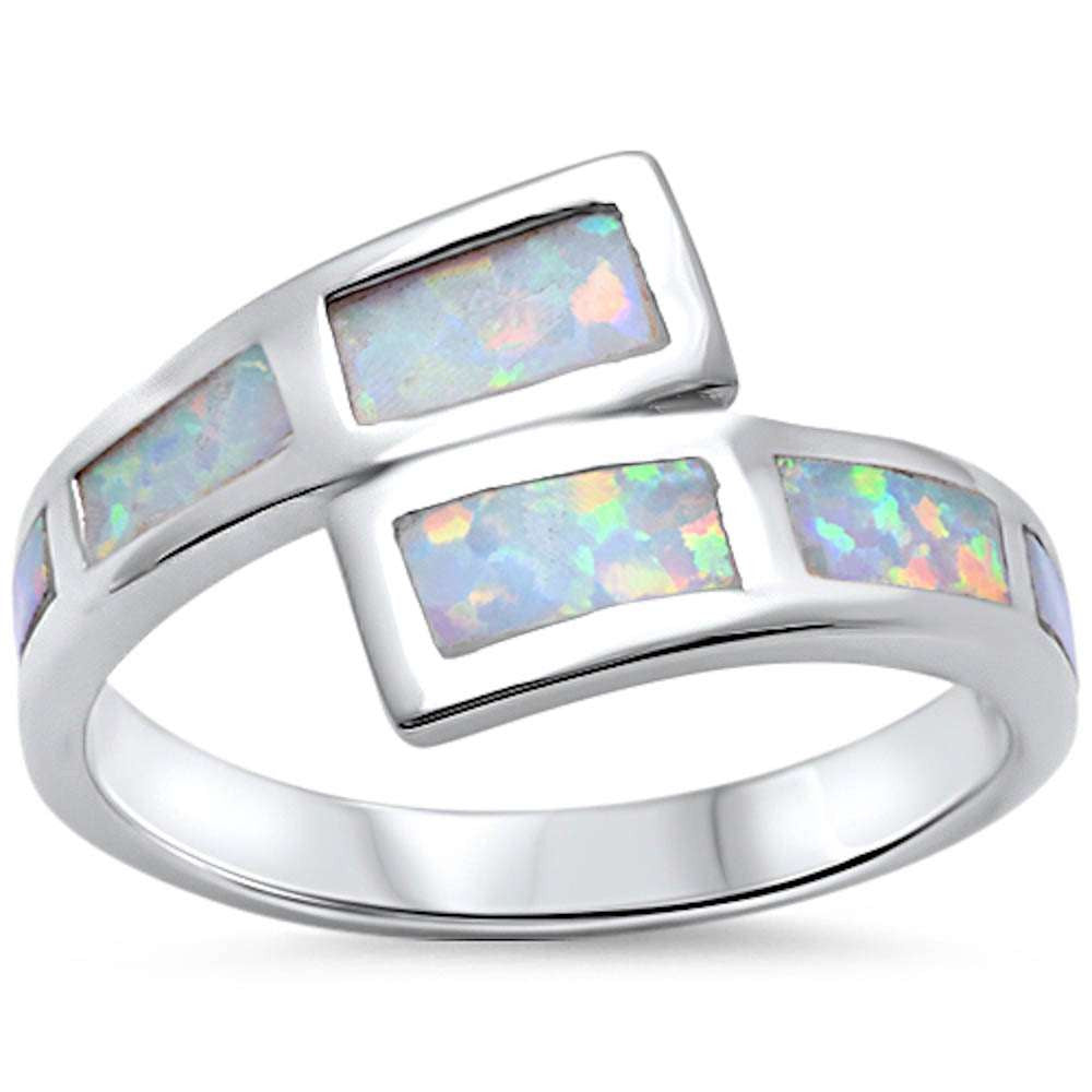 New Design White Opal Fashion .925 Sterling Silver Ring Sizes 5-10