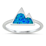 <span>CLOSEOUT!</span> Blue Opal Mountain .925 Sterling Silver Ring