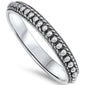 Solid Bali Style Band .925 Sterling Silver Ring Sizes 4-10