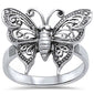 <span>CLOSEOUT!</span> Filigree Style Butterfly .925 Sterling Silver Ring