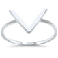 Wholesale Silver- Trendy V Chevron Bar .925 Sterling Silver Ring Sizes 7-10