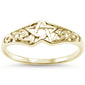 <span>CLOSEOUT!</span>Yellow Gold Plated Celtic Star  .925 Sterling Silver Ring Sizes 4-11