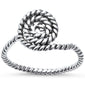 <span>CLOSEOUT!</span> Swirl Braided Ring .925 Sterling Silver Ring