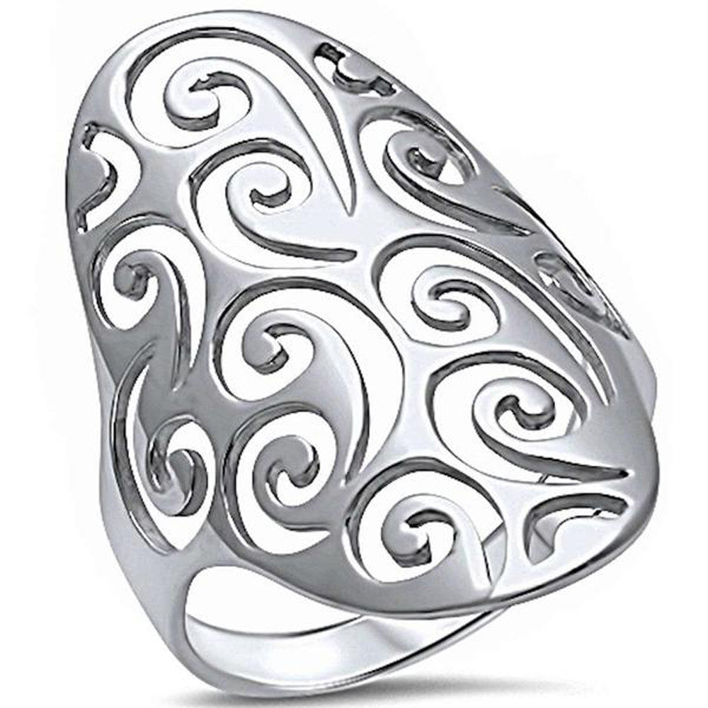 <span>CLOSEOUT!</span>Plain New Design .925 Sterling Silver Ring Sizes 5-10