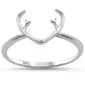 <span>CLOSEOUT!</span>New Plain Reindeer Design .925 Sterling Silver Ring