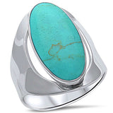 Green Copper Turquoise .925 Sterling Silver Ring Sizes 5-11