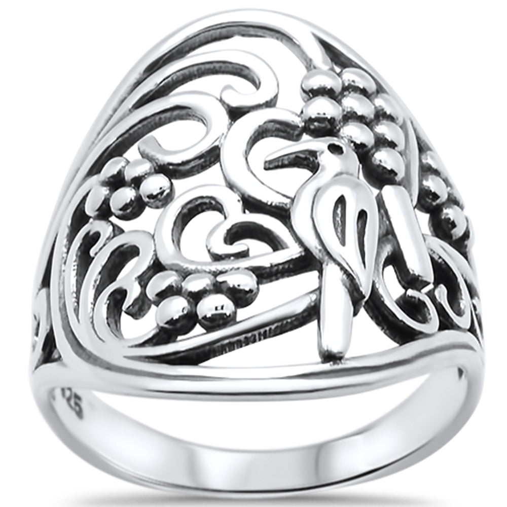 <span>CLOSEOUT!</span> Bird on a Tree .925 Sterling Silver Ring
