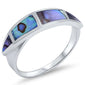 Abalone shell .925 Sterling Silver Ring Sizes 6-9
