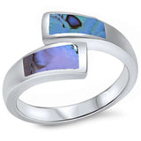 <span>CLOSEOUT!</span>New Fashion Abalone Shell .925 Sterling Silver Ring
