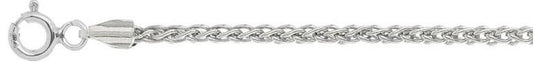 035-1.5MM Wheat/Spiga Chain .925 Solid Sterling Silver Available in 16"-20" inches NEW