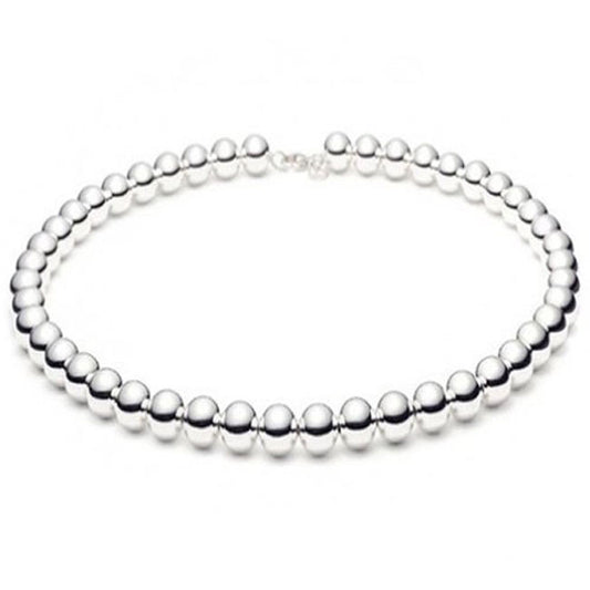 <span>CLOSEOUT 20% OFF! </span>5MM Ball Bead Chain .925  Solid Sterling Silver Sizes 7-8" and 16-20"