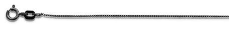 <span>CLOSEOUT 20% OFF! </span> 012-.7MM Black Rhodium Plated Box Chain .925  Solid Sterling Silver Available in 16"- 20" inches NEW