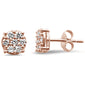 .47ct G SI 14K Rose Gold Diamond Earrings