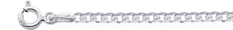 050-3MM Flat Curb Chain .925  Solid Sterling Silver Sizes 16-20" NEW