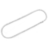 2.03ct G SI 14K White Gold Diamond Miracle Illusion Tennis Necklace 16"