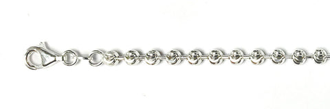 400-4MM Moon Cut Chain Made in Italy Available in 8"-30" inches