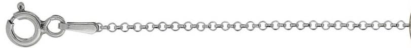 020-1.8MM Rolo Chain .925  Solid Sterling Silver Sizes 16-24"