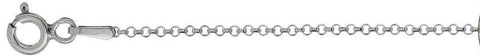 030-2.06MM Rolo Chain .925  Solid Sterling Silver Available in 16"- 24" inches