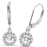 .26ct 14k White Gold Drop Dangle Diamond Earrings