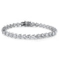 Heart Cubic Zirconia .925 Sterling Silver Bracelet