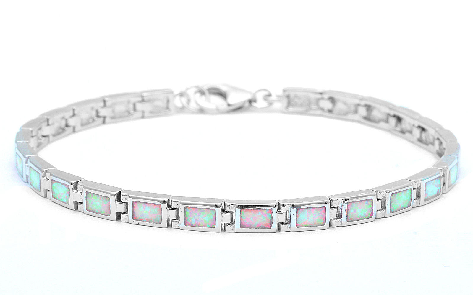 Fire White Opal Sterling Silver Bracelet – Sonara Jewelry