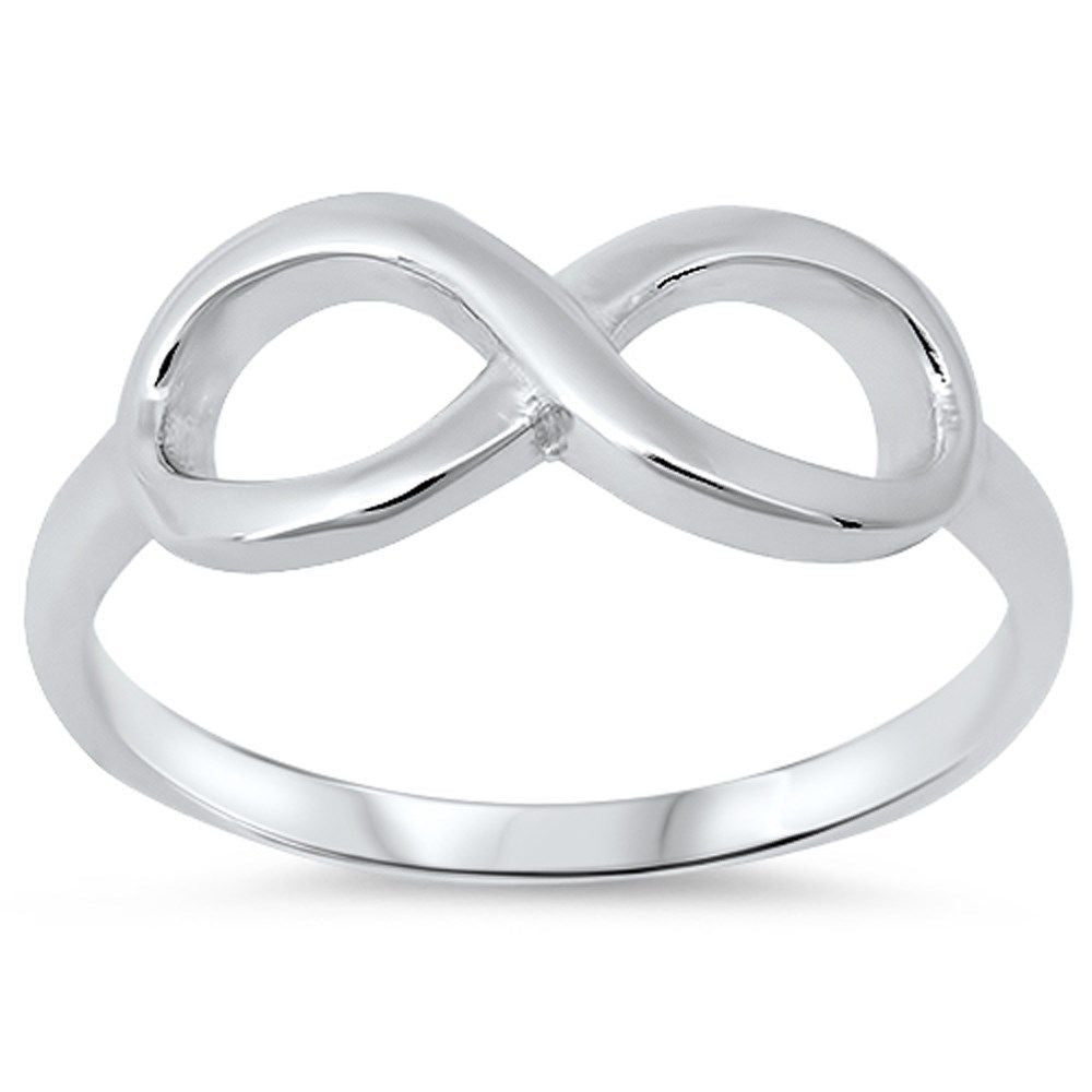 <span>CLOSEOUT!</span>Plain Infinity .925 Sterling Silver Ring