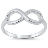 Plain Infinity .925 Sterling Silver Ring